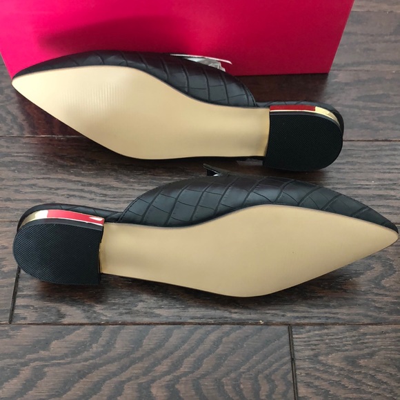 Black croc skin flats - Picture 3 of 3